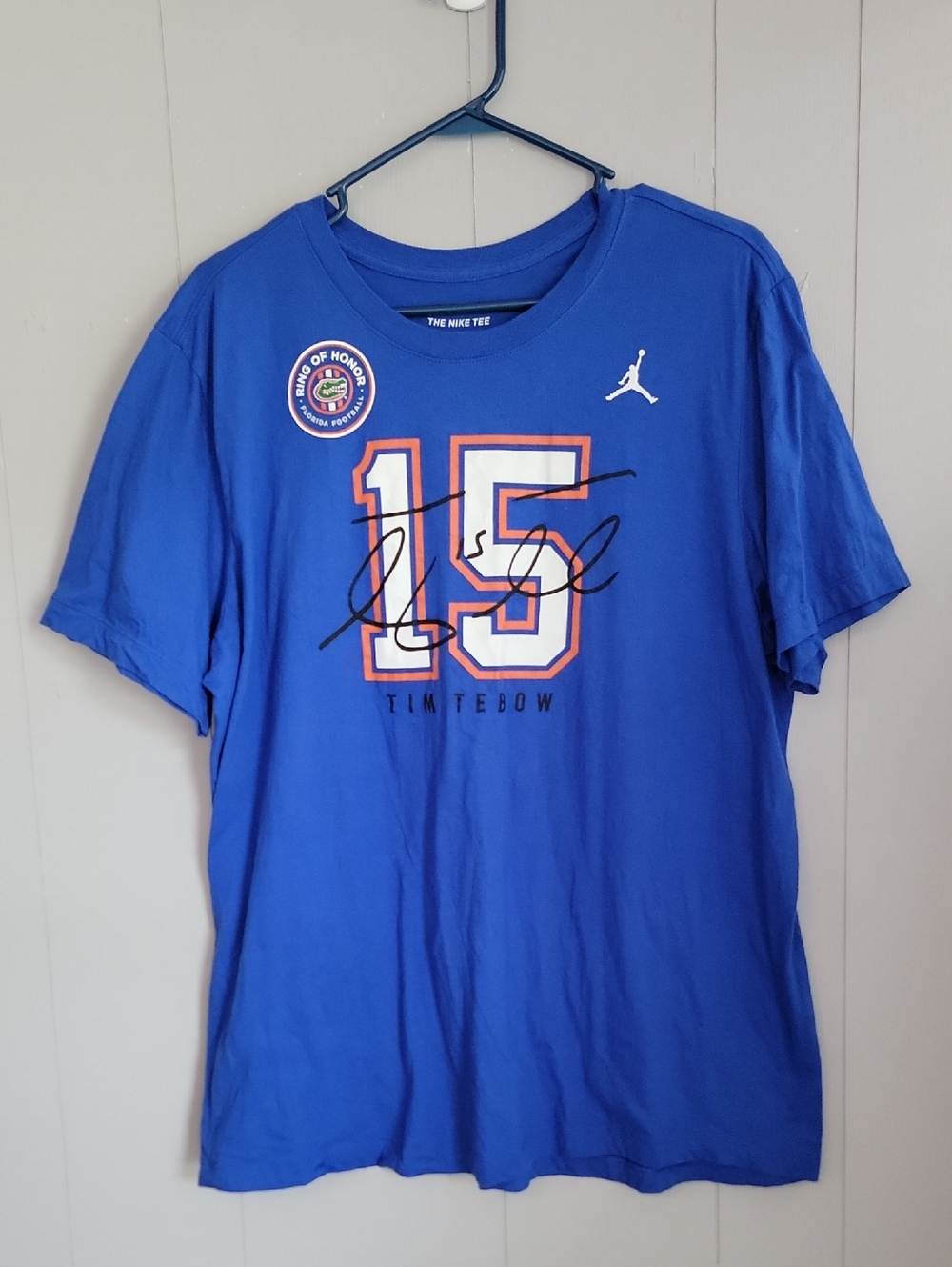 Nike Florida Gators Tim Tebow Men's XL Blue Short Sleeve T-Shirt